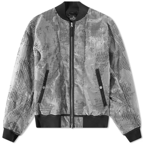 Куртка-бомбер Stone Island Shadow Project Distorted Ripstop, черный