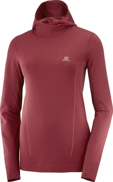 Толстовка женская Salomon Comet Seamless Hoody W коричневая M