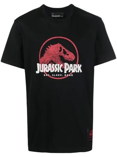 Neil Barrett футболка с принтом Jurassic Park, черный