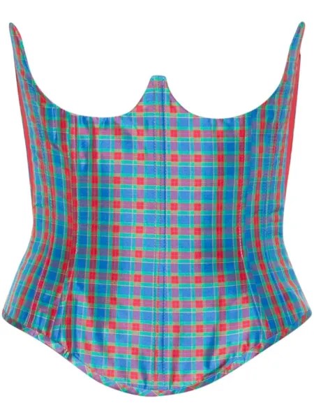Vivienne Westwood топ-корсет без бретелей, синий