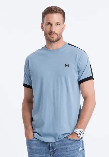 Базовая футболка With Contrasting Ombre, синий