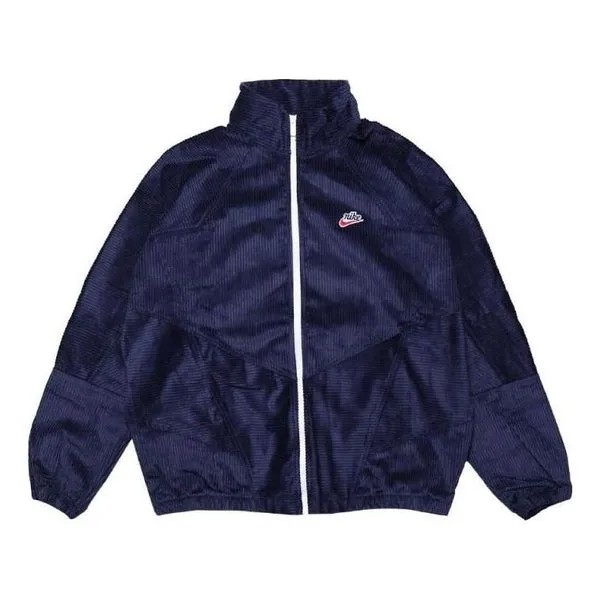 Куртка Nike NSW fleece hooded jacket 'Navy', синий