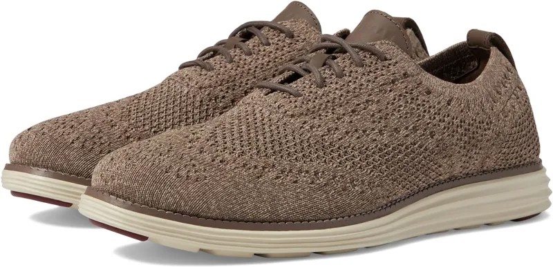 Оксфорды Original Grand Stitchlite Wing Tip Oxford Cole Haan, цвет Dune/Silver Birch