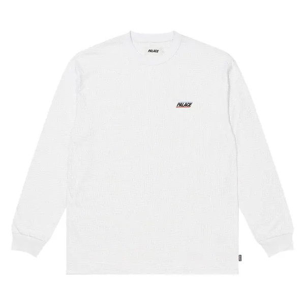 Лонгслив Palace Waffle Long-Sleeve 'White', белый