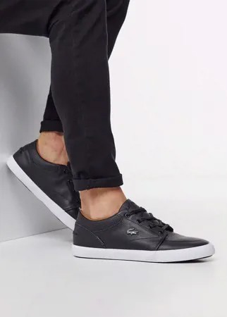 Черные кроссовки из искусственной кожи Lacoste-Черный
