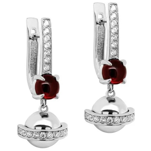 Серьги KABAROVSKY, серебро, 925 проба, фианит