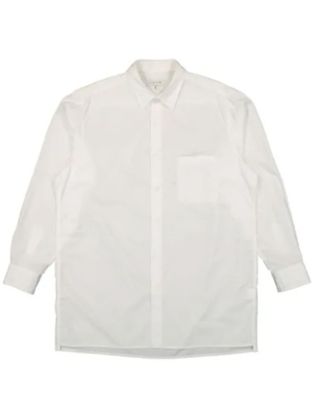 Yohji Yamamoto рубашка J-Plain, белый