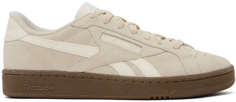 Бежевые кроссовки Club C Grounds Uk Reebok Classics