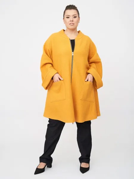 Пальто женское ARTESSA PL20328YLW51 желтое 64-66 RU