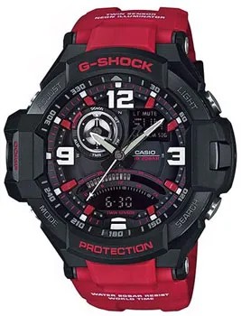 Японские наручные  мужские часы Casio GA-1000-4B. Коллекция G-Shock