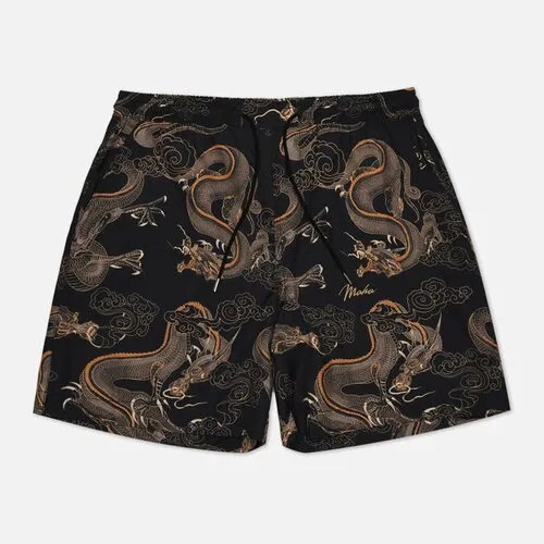Мужские шорты maharishi Thai Dragon Swim чёрный, Размер L