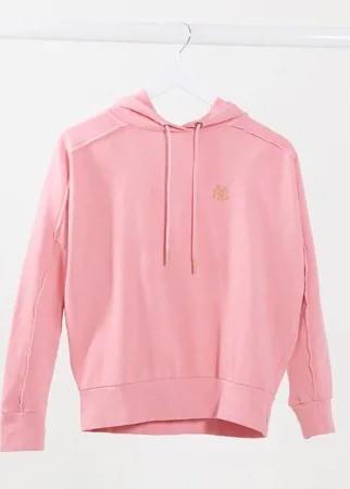 Худи темно-розового цвета с декоративными швами River Island-Розовый