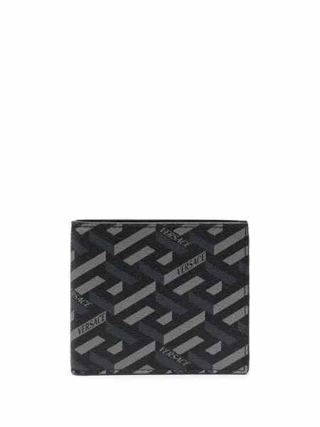 Versace бумажник с геометричным принтом Greca