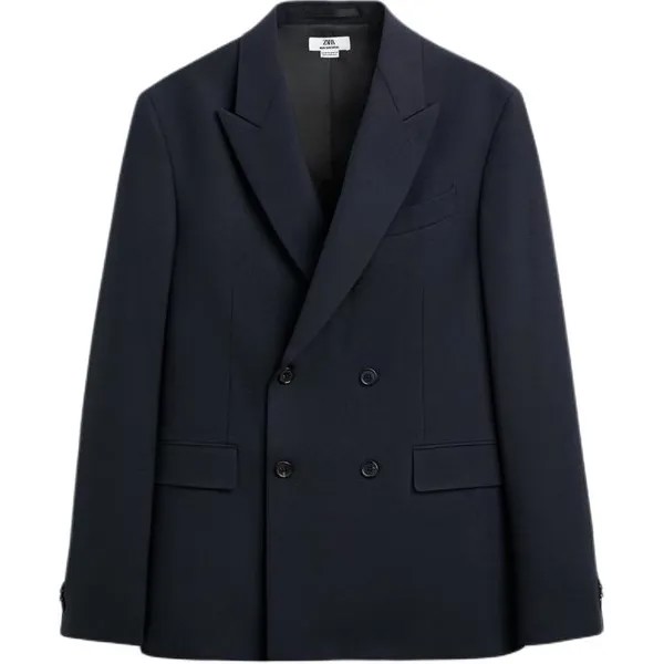 Деловой костюм мужской синий Zara, синий