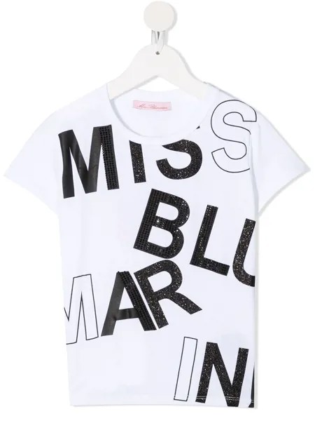 Miss Blumarine футболка с круглым вырезом и логотипом