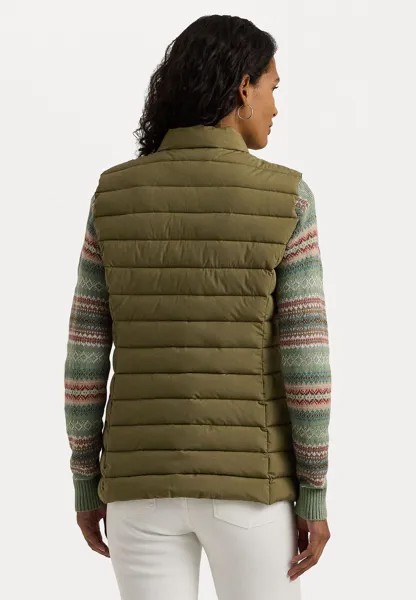 Жилет QUILTED MOCKNECK VEST Ralph Lauren, оливковый