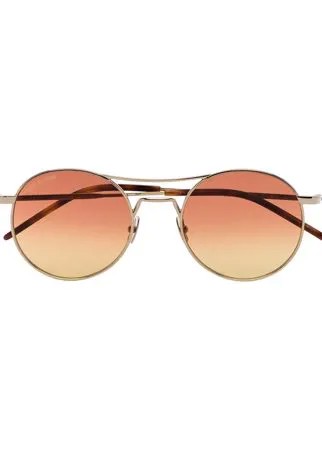 Saint Laurent Eyewear солнцезащитные очки SL421 в круглой оправе