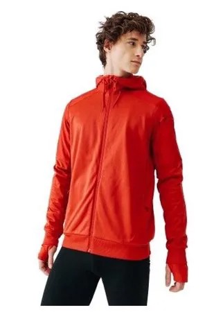Куртка для бега RUN WARM+ с карманом для смартфона мужская, размер: L, цвет: Кирпично-Красный KALENJI Х Декатлон