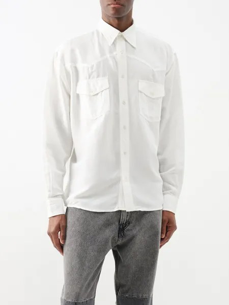 Рубашка sandrok с логотипом Acne Studios, белый