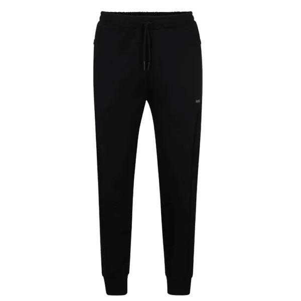 Мужские спортивные брюки из плотного хлопка Hugo Boss Hadiko 1, черный