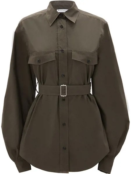 JW Anderson рубашка с пышными рукавами и поясом