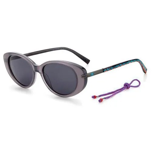 Солнцезащитные очки M Missoni, прямоугольные, оправа: пластик, для женщин, черный