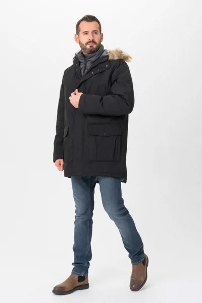 Парка мужская TOM TAILOR 1020251 черная 46