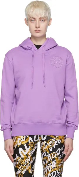 Пурпурный худи из хлопка Versace Jeans Couture