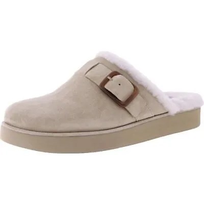 Vince Womens Griff 3 Tan Suede Slip On Flat Clogs Shoes BHFO 5543