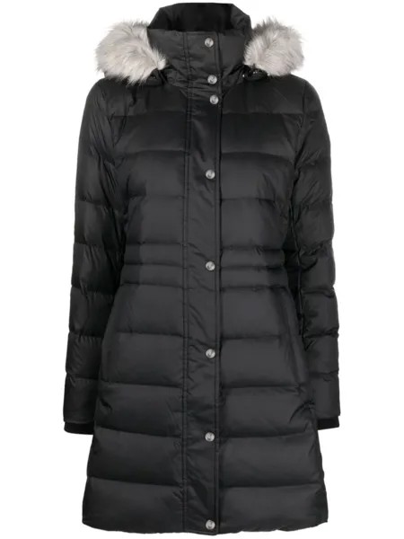 Tommy Hilfiger пуховик со съемным капюшоном, черный