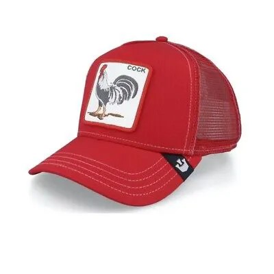 Hat Rooster GOORIN BROS Animal Farm Trucker Hats Animals Cock Rooster Red