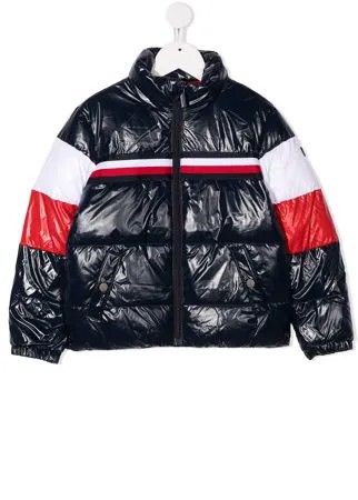 Tommy Hilfiger Junior короткий пуховик с полосками