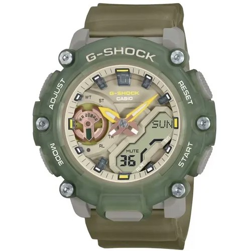 Наручные часы CASIO G-Shock GMA-S2200PE-3A, бежевый, зеленый