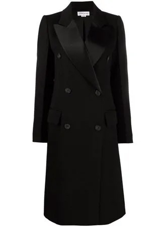 Victoria Beckham двубортное пальто миди