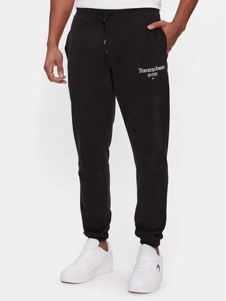 Спортивные брюки узкого кроя Tommy Jeans, черный
