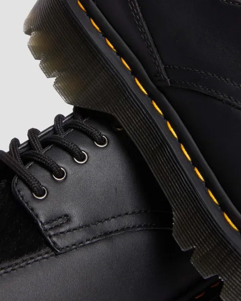 Туфли из кожи и волос с квадратным носком 5 Eyes Bex Dr. Martens