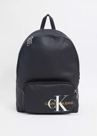Рюкзак из хлопковой ткани с покрытием Calvin Klein-Черный