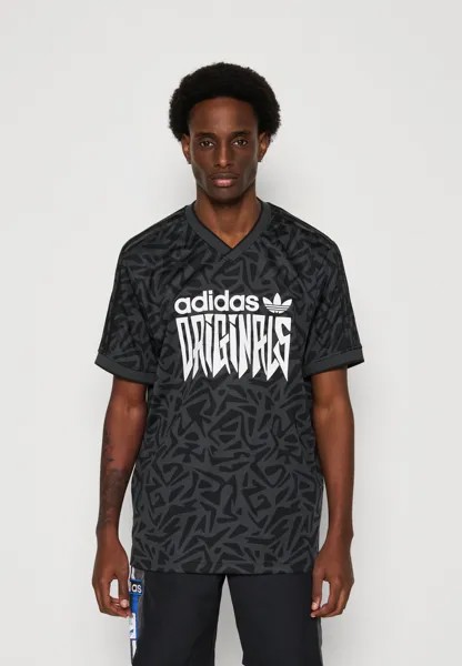 Футболка с принтом adidas Originals, карбон