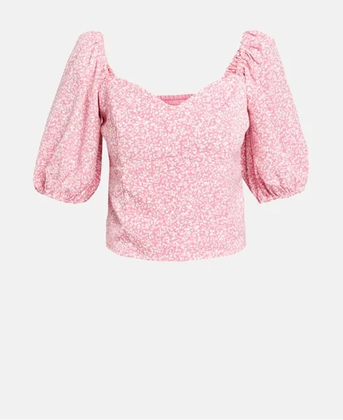 Элегантная блузка Abercrombie & Fitch, розовый