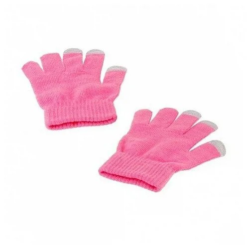 Перчатки для сенсорных экранов - 3 пальца, Розовый