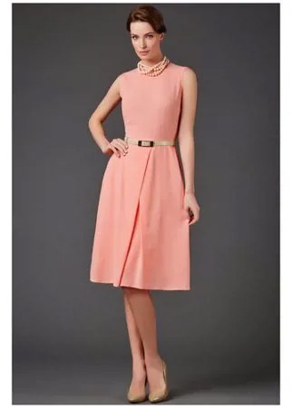 Платье Арт-Деко, размер 48, розовый
