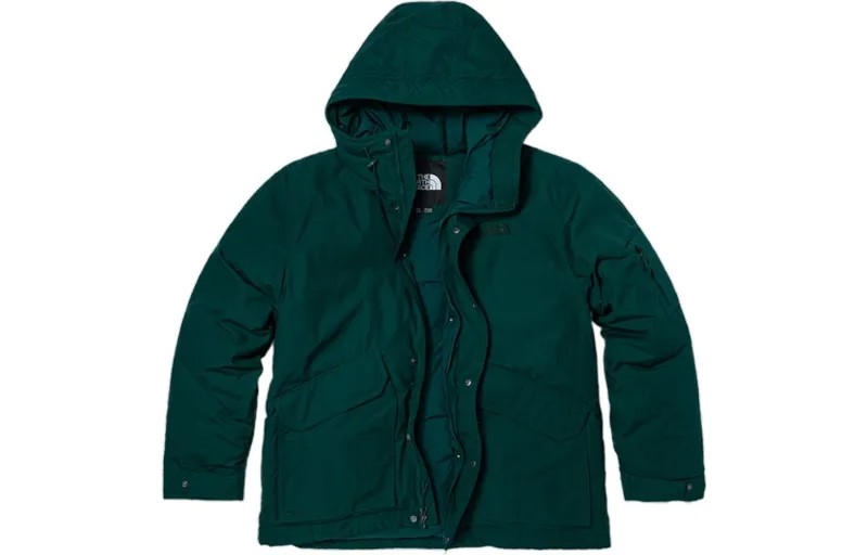 Пуховик мужской зеленый The North Face, зеленый