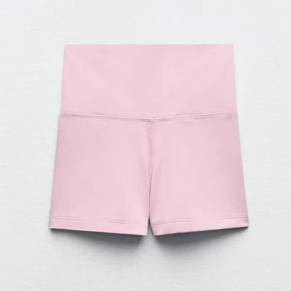 Шорты Zara Fitted Polyamide, розовый