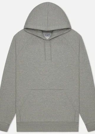 Мужская толстовка Carhartt WIP Chase 13 Oz Hooded, цвет серый, размер XXL