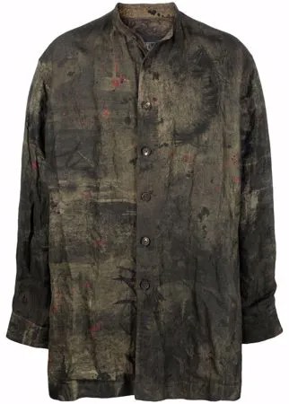 Ziggy Chen куртка-рубашка с абстрактным принтом