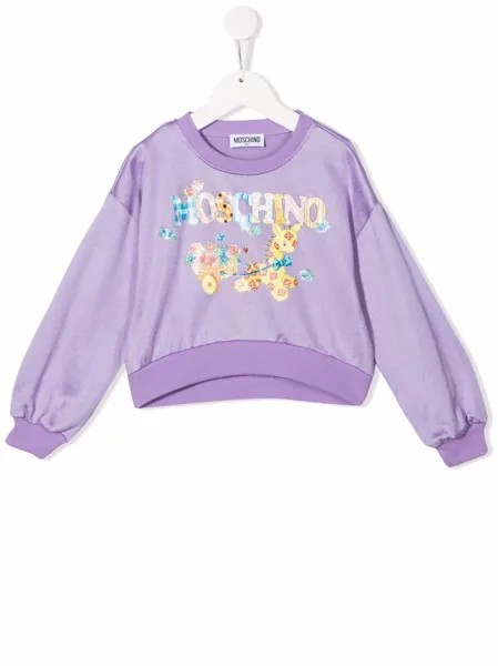 Moschino Kids толстовка с логотипом