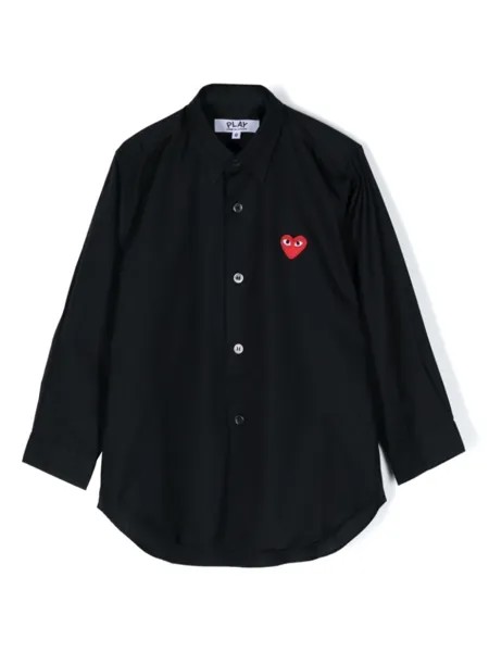 Рубашка с вышивкой Comme Des Garçons Play, черный