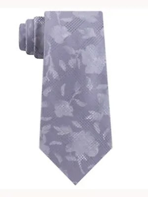 MICHAEL KORS Мужской узкий галстук серебристого цвета с узором
