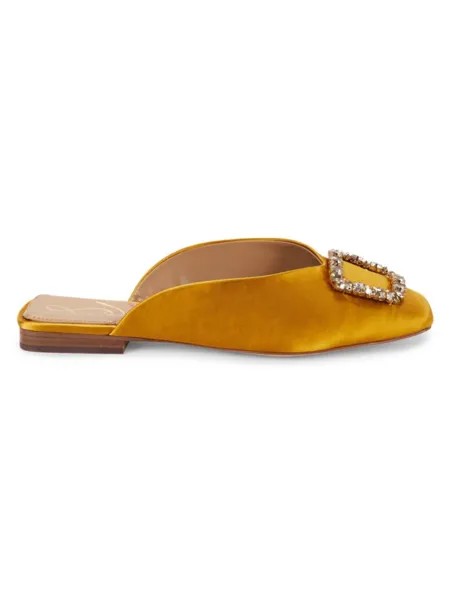 Мюли на плоской подошве с украшением Lavina Sam Edelman, цвет Gold Yellow