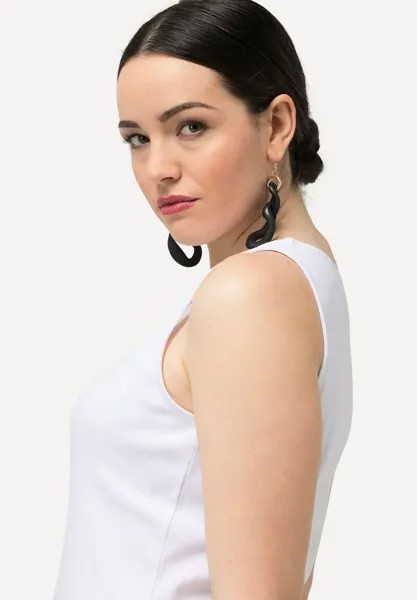 Топ V-NECK TANK Ulla Popken, белый